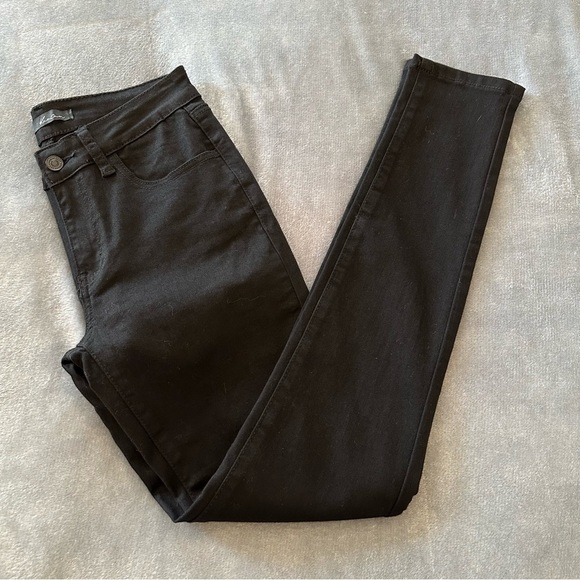 Kancan Alani Mid Rise Super Skinny Black Jeans Size 27 - Picture 13 of 14